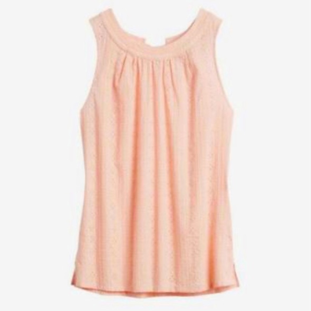 (NWOT) Papermoon Almeria Eyelet Cotton Top, XSP, Pink/Blush